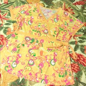 Koi Scrub Top